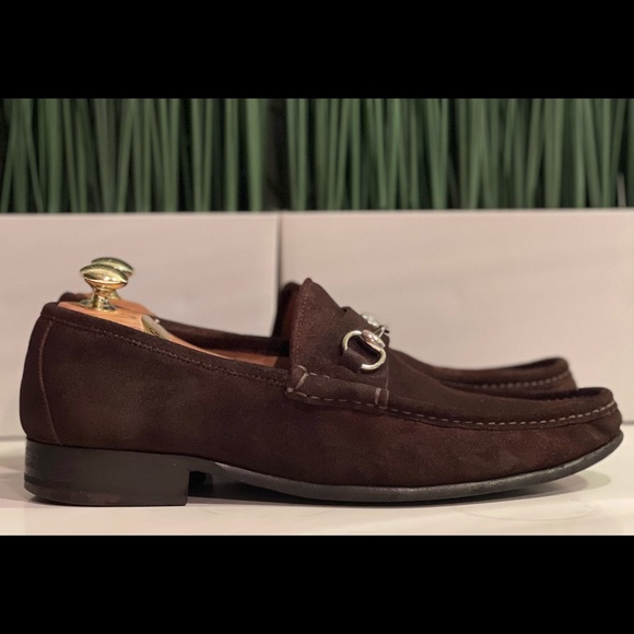 Gucci brown suede horsebit loafers mens 🔥🔥10.5🔥🔥 - Picture 5 of 9